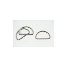 38 mm Metal D Rings Silver for Bag Making