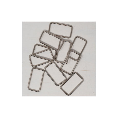 38 mm Metal Strap Connector Silver for Bag Making