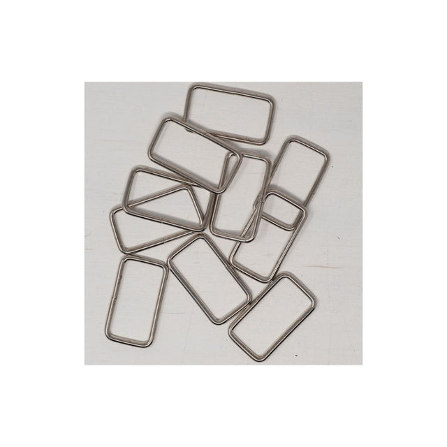 38 mm Metal Strap Connector Silver for Bag Making