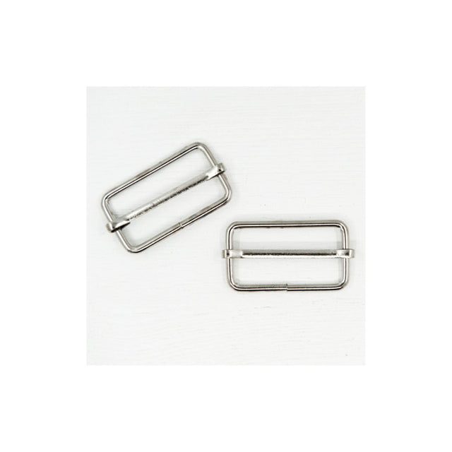 38 mm Metal Strap Slider Silver for Bag Making