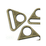 38 mm Triangle Connector Antique Brass for Bag Making