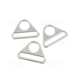 38 mm Triangle Connector Silver for Bag Making