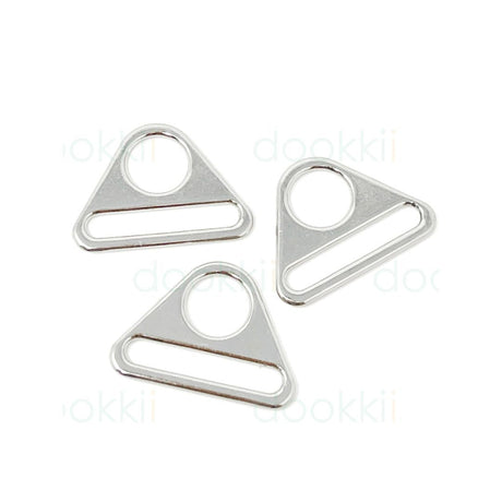 38 mm Triangle Connector Silver for Bag Making