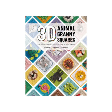 3D Animal Granny Squares Book