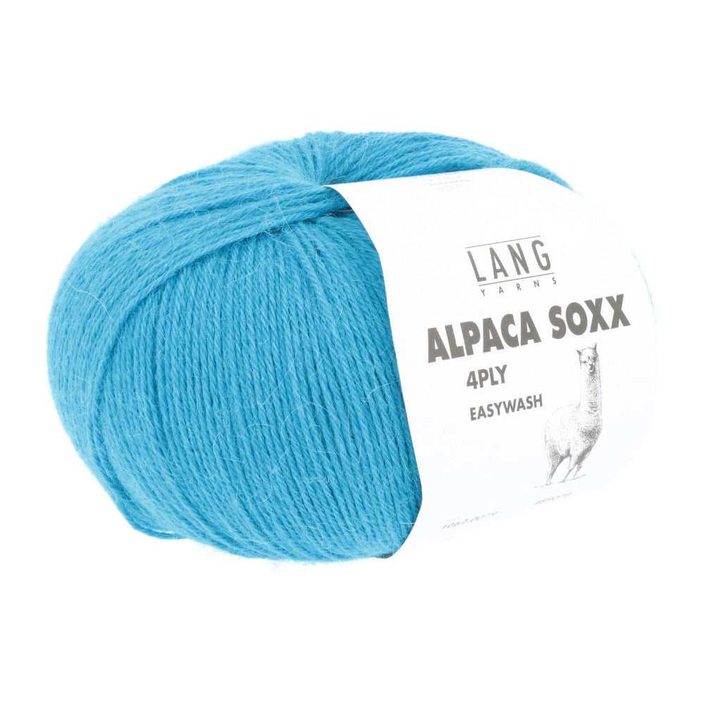 Alpaca Soxx 4 Ply Cyan