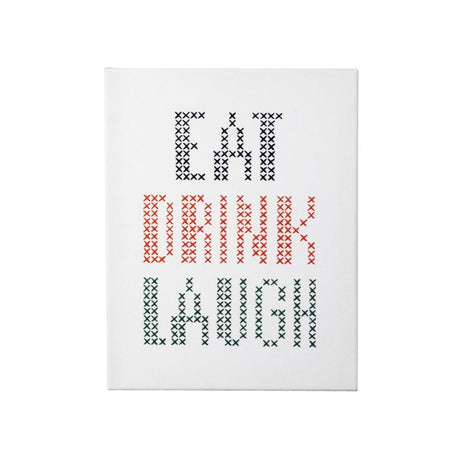 Eat Drink Laugh Giant Cross Stitch