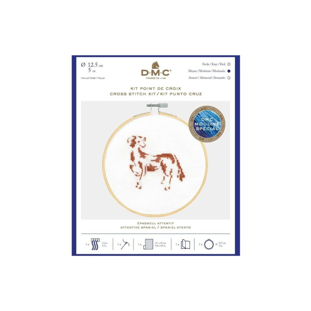 Attentive Spaniel Cross Stitch Kit