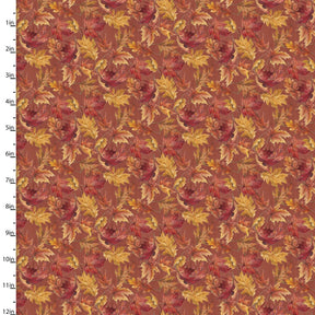 Autumn Days Fabric Falling Leaves