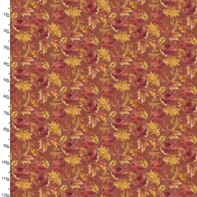 Autumn Days Fabric Falling Leaves