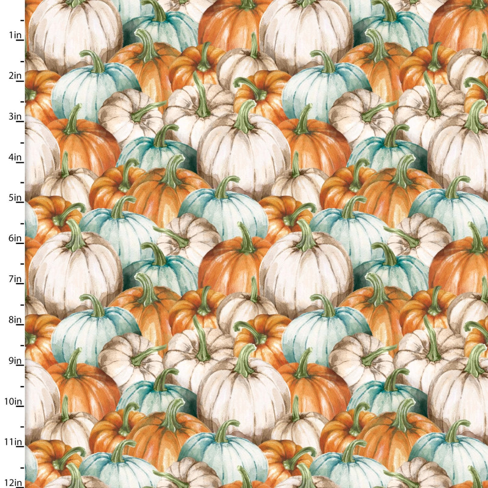 Autumn Days Fabric Packed Pumpkins