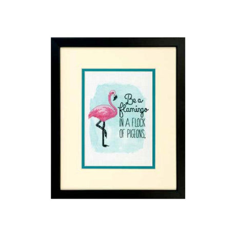 Be a Flamingo Cross Stitch Kit