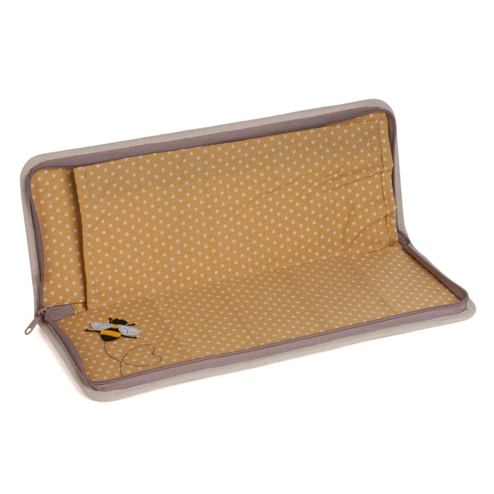 Bee Knitting Needle Case Internal