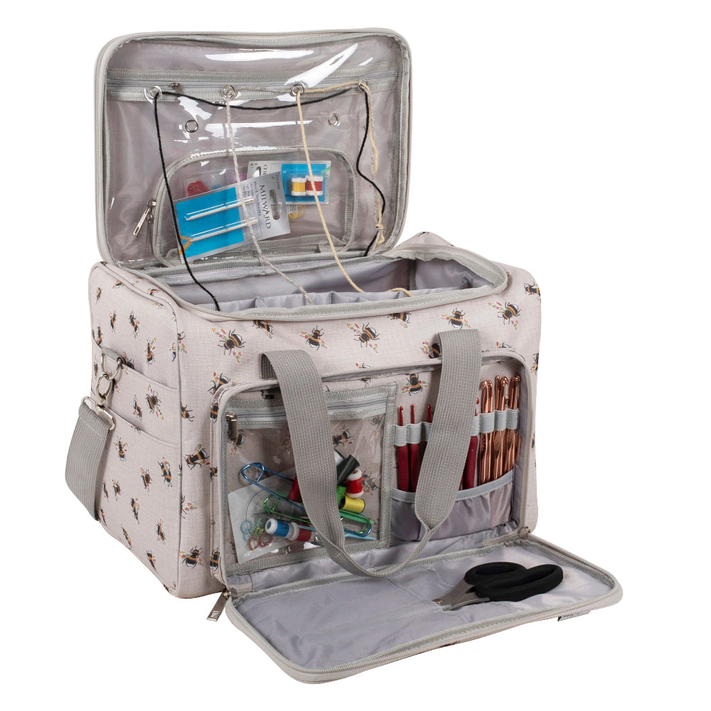 Bee Yarn and Craft Storage Organiser Front Pocket