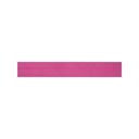 A horizontal rectangular swatch of textured pink fabric or material on a plain white background.