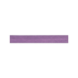 A horizontal strip of textured lavender purple material on a solid white background.