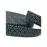 Black and Slate 38 mm Bag Handle Webbing