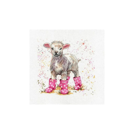 Bree Merryn Lottie the Lamb Cross Stitch Kit