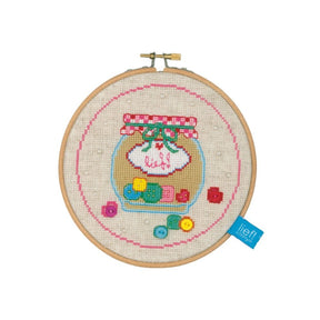 Button Jar Cross Stitch Kit
