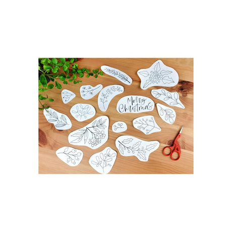 Christmas Foliage Stick and Stitch Embroidery Patterns