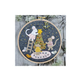Christmas with the Mouse Family Embroidery Kit
