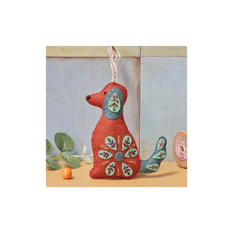 Corinne Lapierre Folk Embroidered Dog