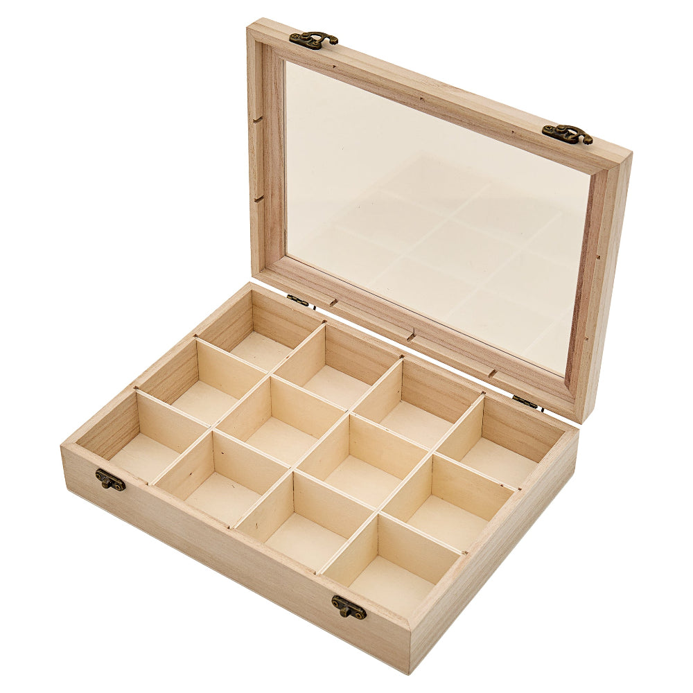 Embroidery Floss Skein Wooden Box Inside