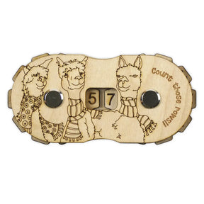 Emma Ball Alpacas Wooden Row Counter