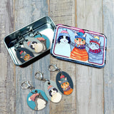Emma Ball Cats in Hats Crochet Stitch Markers