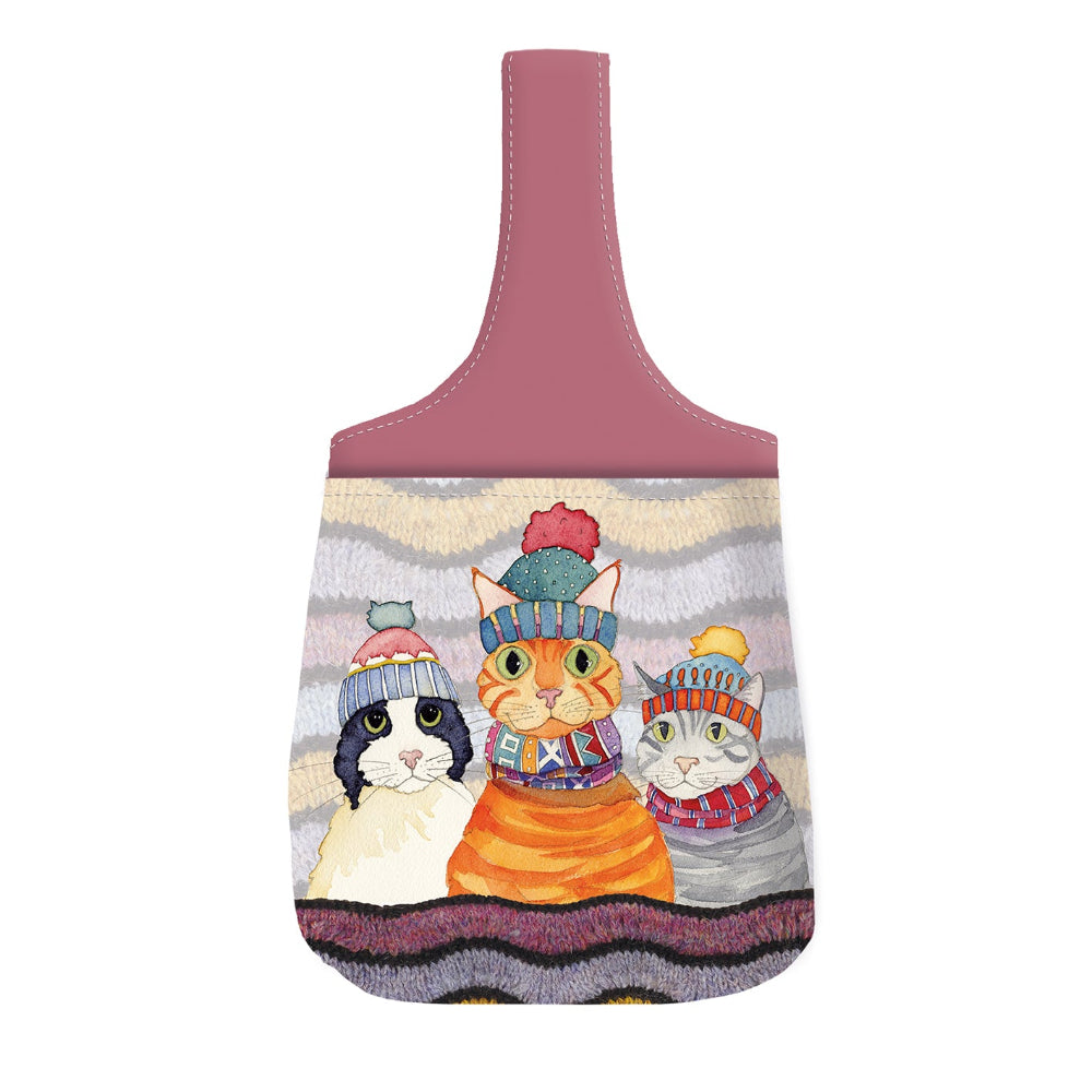 Emma Ball Cats in Hats Wrist Bag