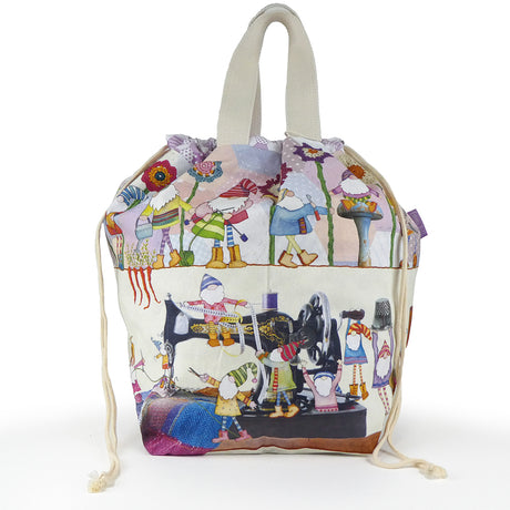 Emma Ball Crafting Gnomes Large Bucket Bag