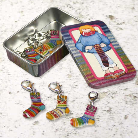 Emma Ball Crochet Stitch Markers Socks