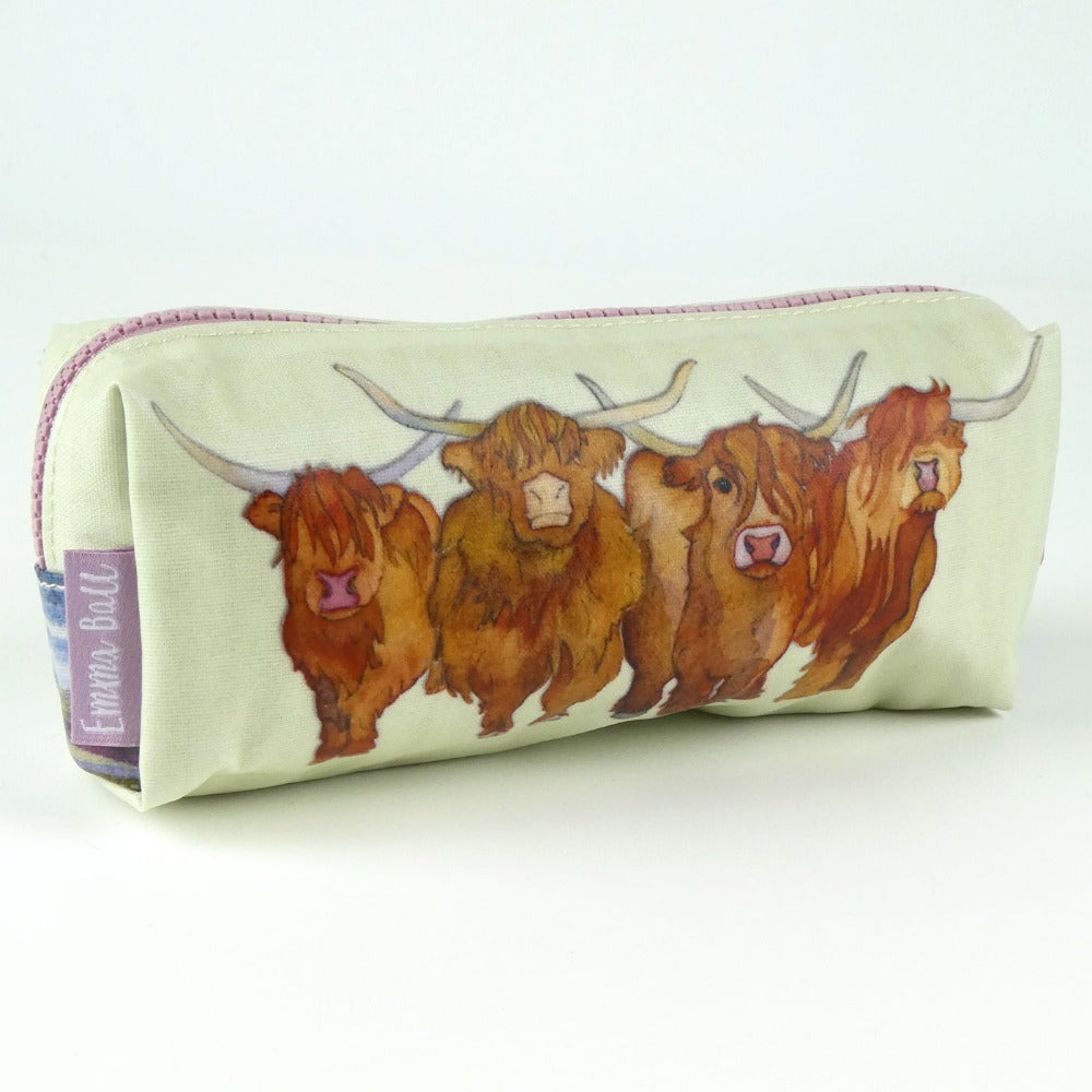 Emma Ball Highland Coo Pencil Case