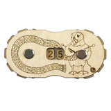 Emma Ball Knitting Puffin Wooden Row Counter