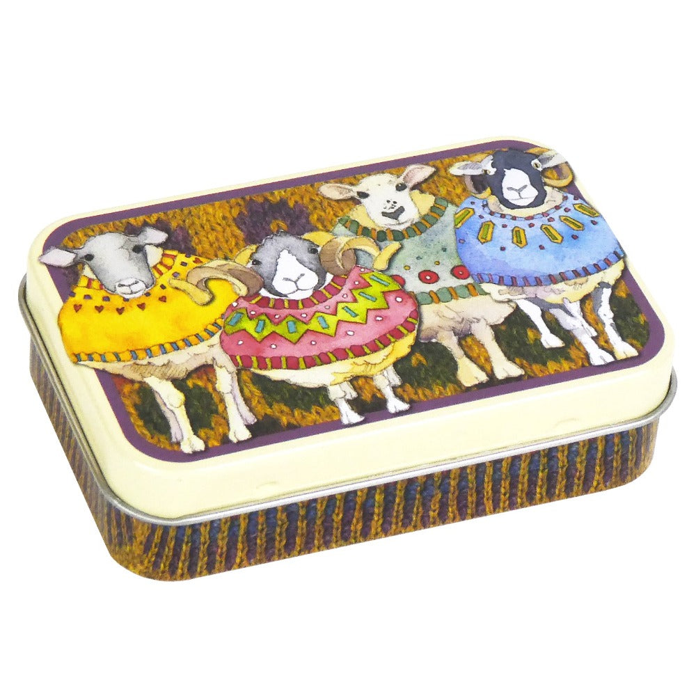 Emma Ball Sheep in Sweaters Mini Rectangular Tin