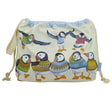 Emma Ball Woolly Puffins Drawstring Bag