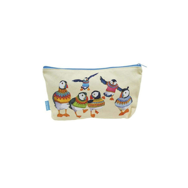 Emma Ball Woolly Puffins Zipped Pouch