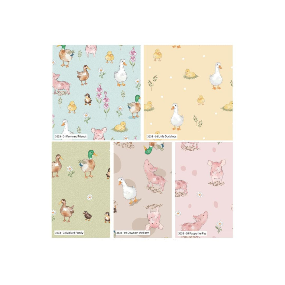 Farmyard Fabric Fat Quarter Bundle