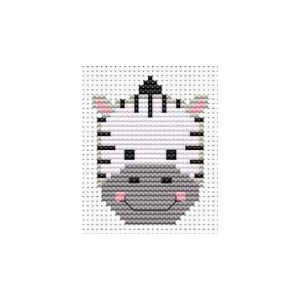 Fat Cat Sew Simple Zebra Cross Stitch Kit
