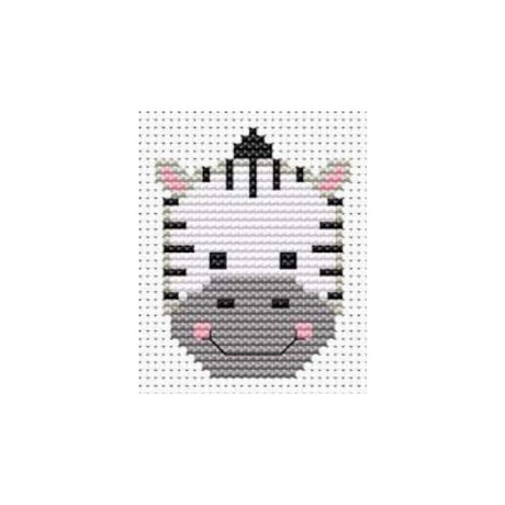 Fat Cat Sew Simple Zebra Cross Stitch Kit