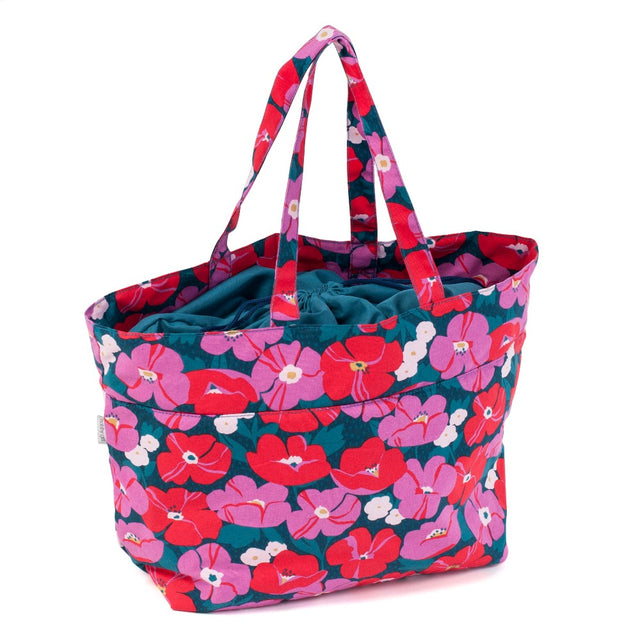 Floral Drawstring Bag
