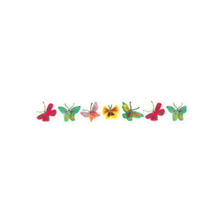 Flutterby Butterfly Ribbon 15 mm White