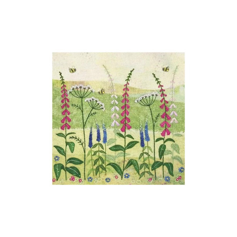 Foxgloves Embroidery Kit
