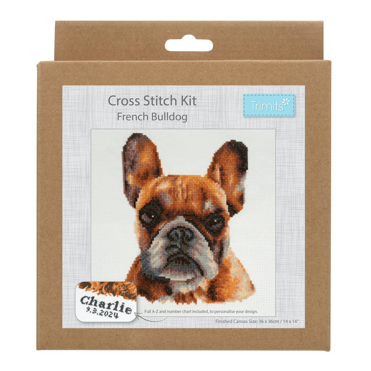 Trimits Dog Cross Stitch Kit - French Bulldog