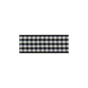 Gingham Ribbon 25 mm Black