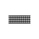 Gingham Ribbon 25 mm Black