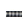 Gingham Ribbon 25 mm Black
