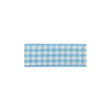 Gingham Ribbon 25 mm Blue 