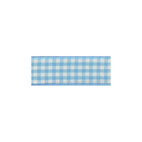Gingham Ribbon 25 mm Blue 