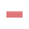 Gingham Ribbon 25 mm Red