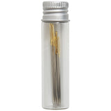 Gold Eyed Tapestry Needles in Glass Storage Tube
